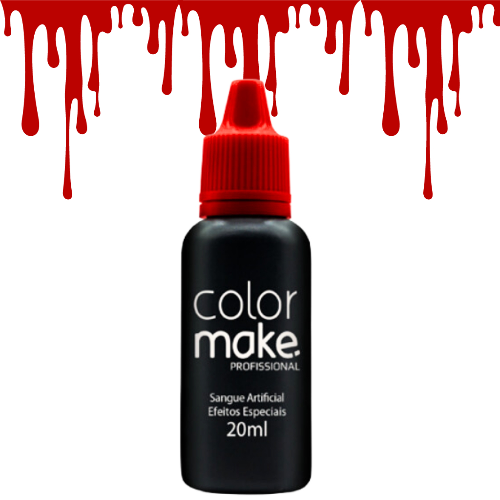 Sangue Artificial Falso Halloween Maquiagem Terror Fake Full Terror