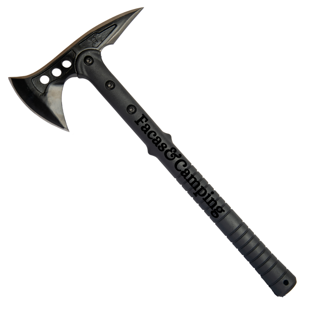 Machado Aço Tomahawk Bushcraft Sobrevivência Caça Pesca Camping Com Bainha