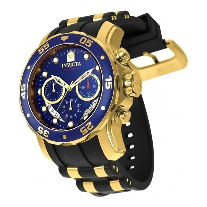 Relógio Invicta Pro Diver 6983 Banhado A Ouro 18k Complet Nf