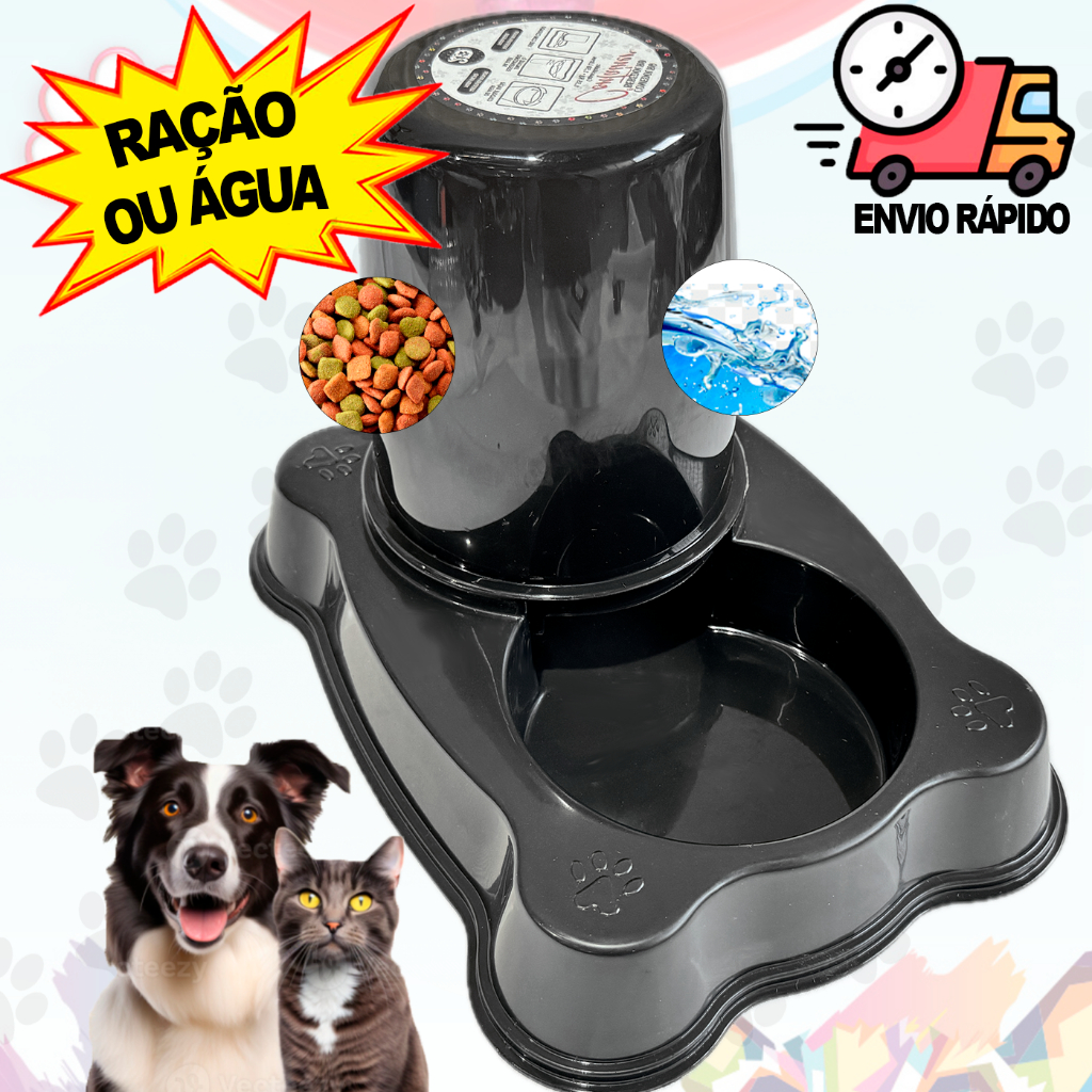 Comedouro de Cachorro Pequeno Médio Porte Bebedouro Automático 1,5 Litros Comedouro 600ml · foto 2