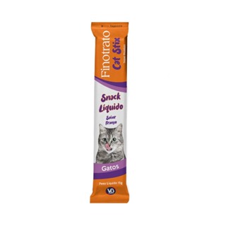 Petisco Finotrato Cat Stix Gatos Adultos Sabor Frango e Cereais 15g em Oferta na Shopee