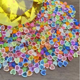 coraçao neon mix 4mm- pedrarias para adesivos e joias de unhas/ pedrarias de luxo - escolha a quantidade em Oferta na Shopee