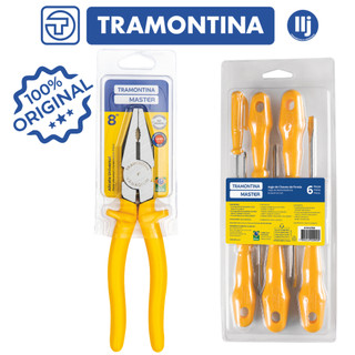 Kit Ferramenta Eletricista Básico - Jogo Ferramenta  Tramontina 3 Chave Fenda 3 Philips 1 Alicate Universal 8" 1000V