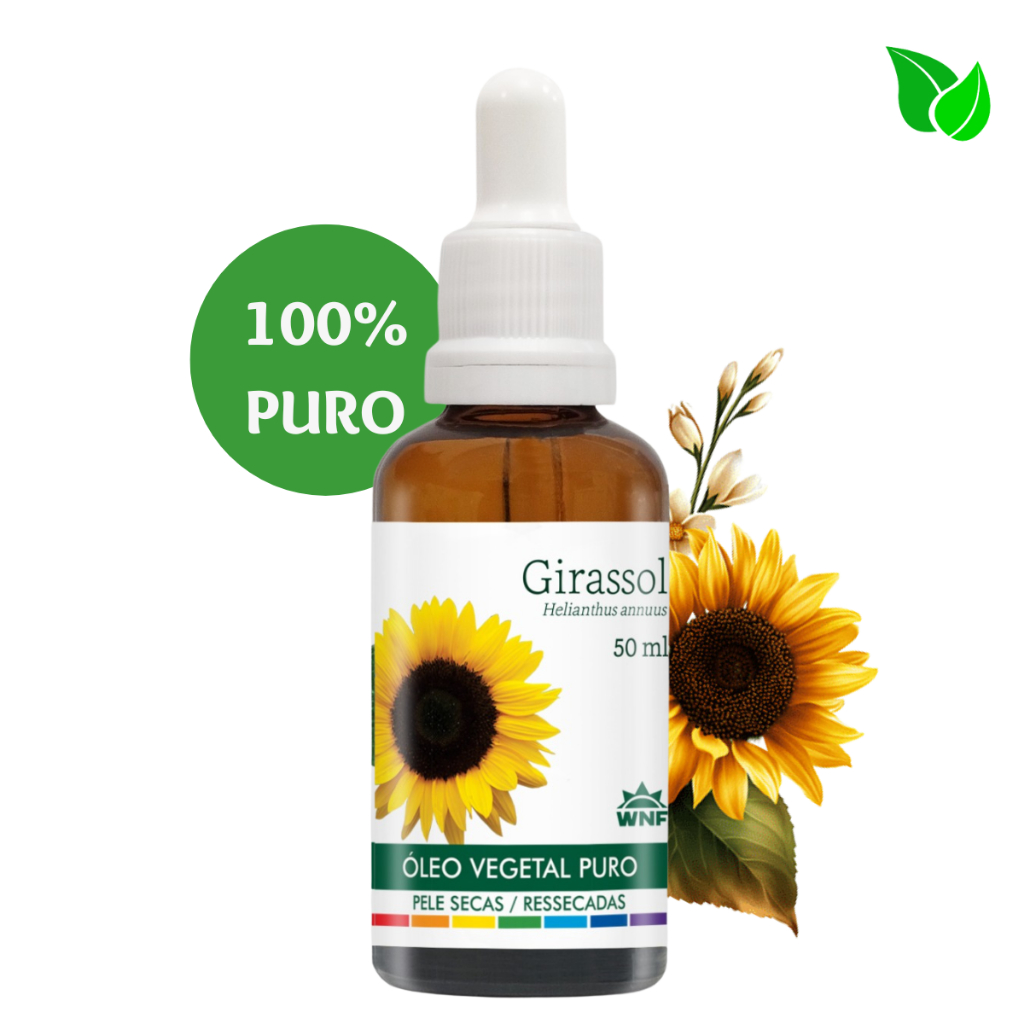 Óleo Vegetal Girassol 50ml Natural WNF em Oferta na Shopee