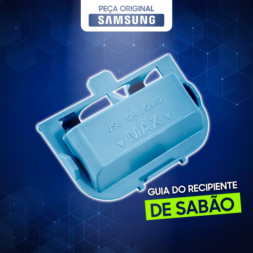 Guia Original Recipiente Sabao liquido Samsung Lava e Seca Lavadora WD10M WD11M 