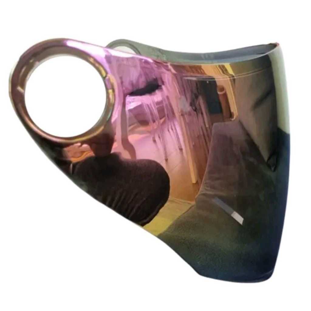 VISEIRA TEXX ESPELHADA CAMALEÃO MOD. UGELLO CAPACETE ABERTO C/ ÓCULOS