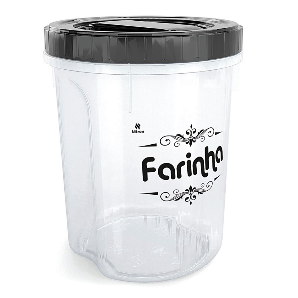 Pote Farinha Acoplado Com Rosca 2l Nitron - Home & Living