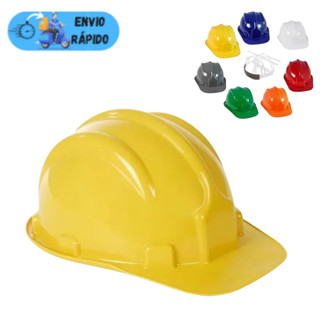 CAPACETE CLASSE B COM ABA FRONTAL E CARNEIRA CORES VÁRIAS CORES PARA CONSTRUÇÃO CA 31.469 em Oferta na Shopee