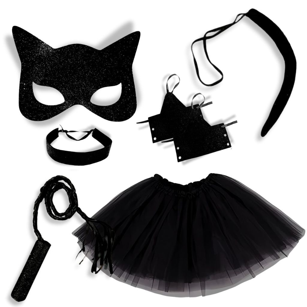 Fantasia Mulher Gato Gatinha Sensual Acessório Carnaval Halloween