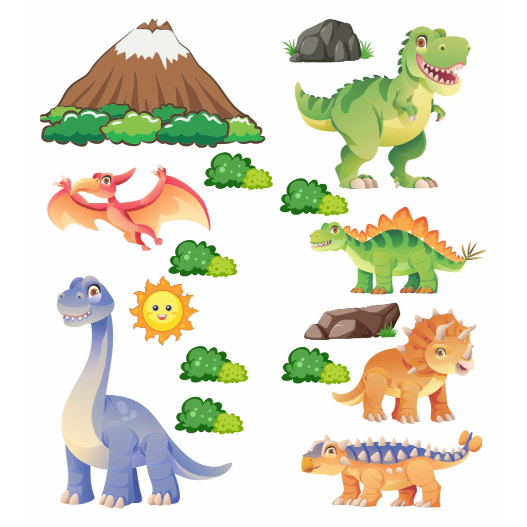 Adesivo Decorativo Parede Infantil Quarto Dinossauro (cod.apd1) em Oferta na Shopee
