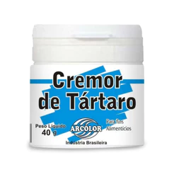 Cremor de Tártaro Para Fins Alimentício 40g Arcolor