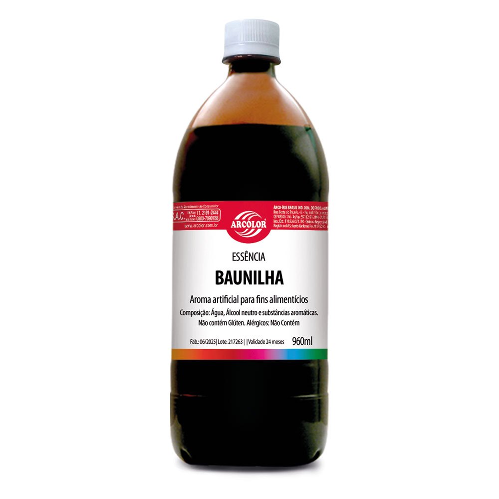 Essência De Baunilha 960ML Arcolor em Oferta na Shopee