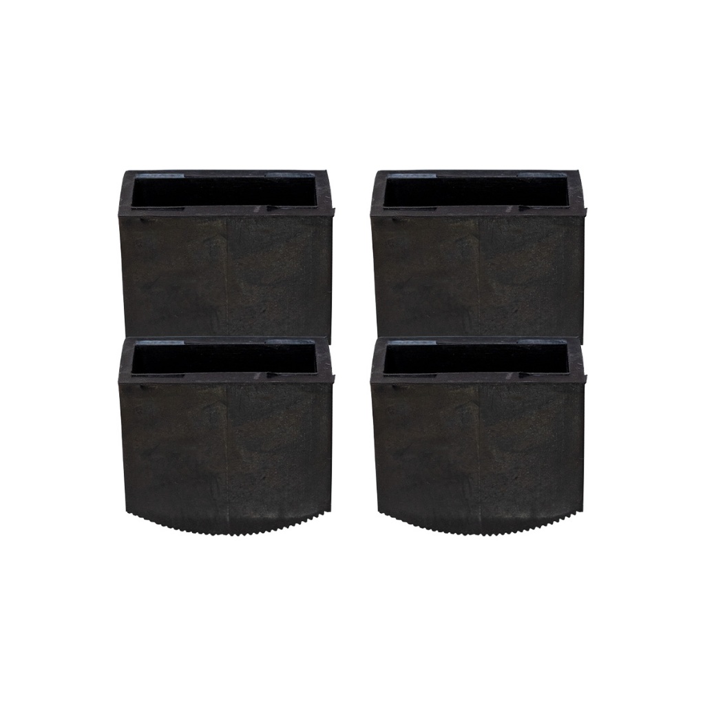 4 Pçs Ponteira Sapata Pé Borracha Escada 21x63mm Resistente
