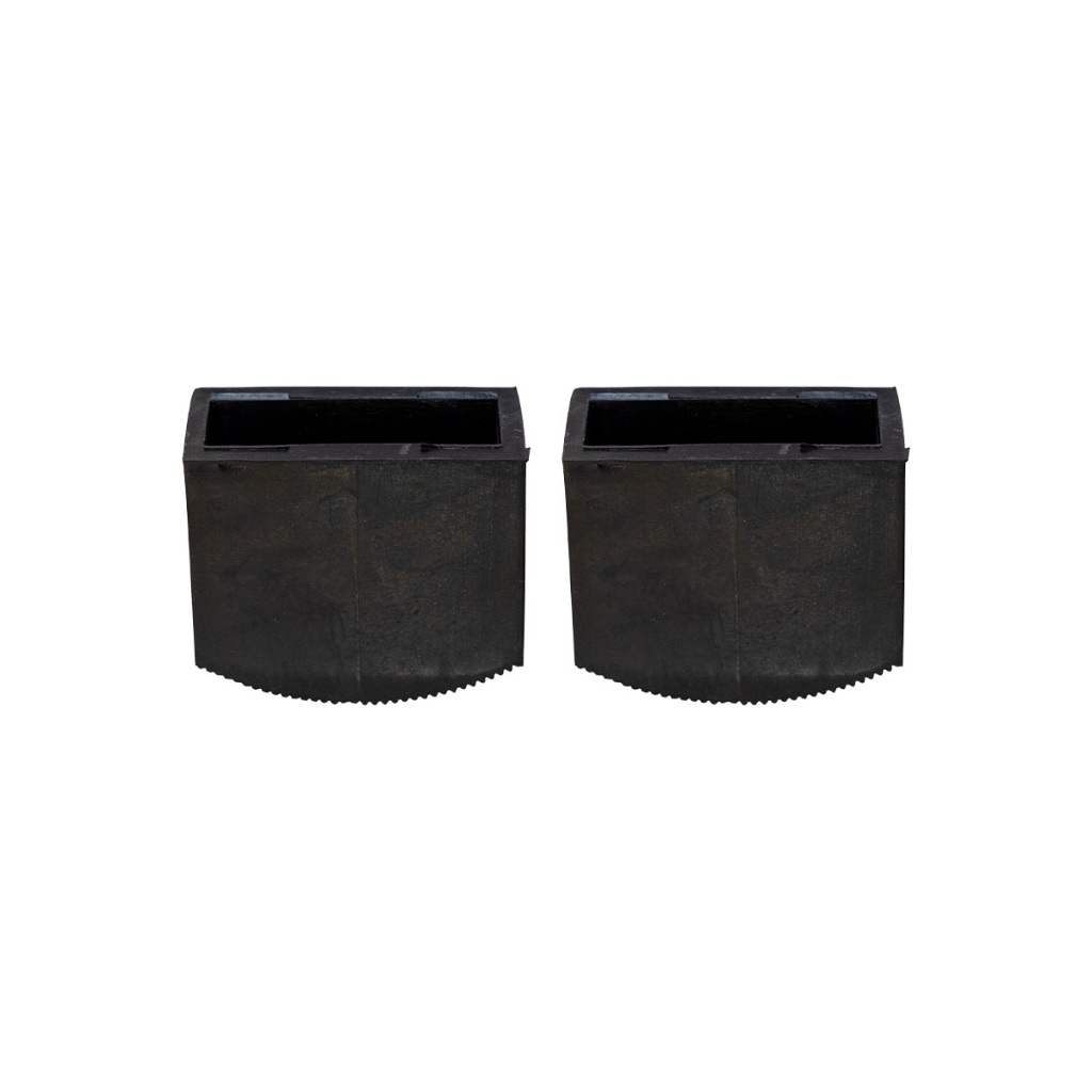 2 Uni Sapata Pé Borracha Para Escada De Aluminio 21x63mm
