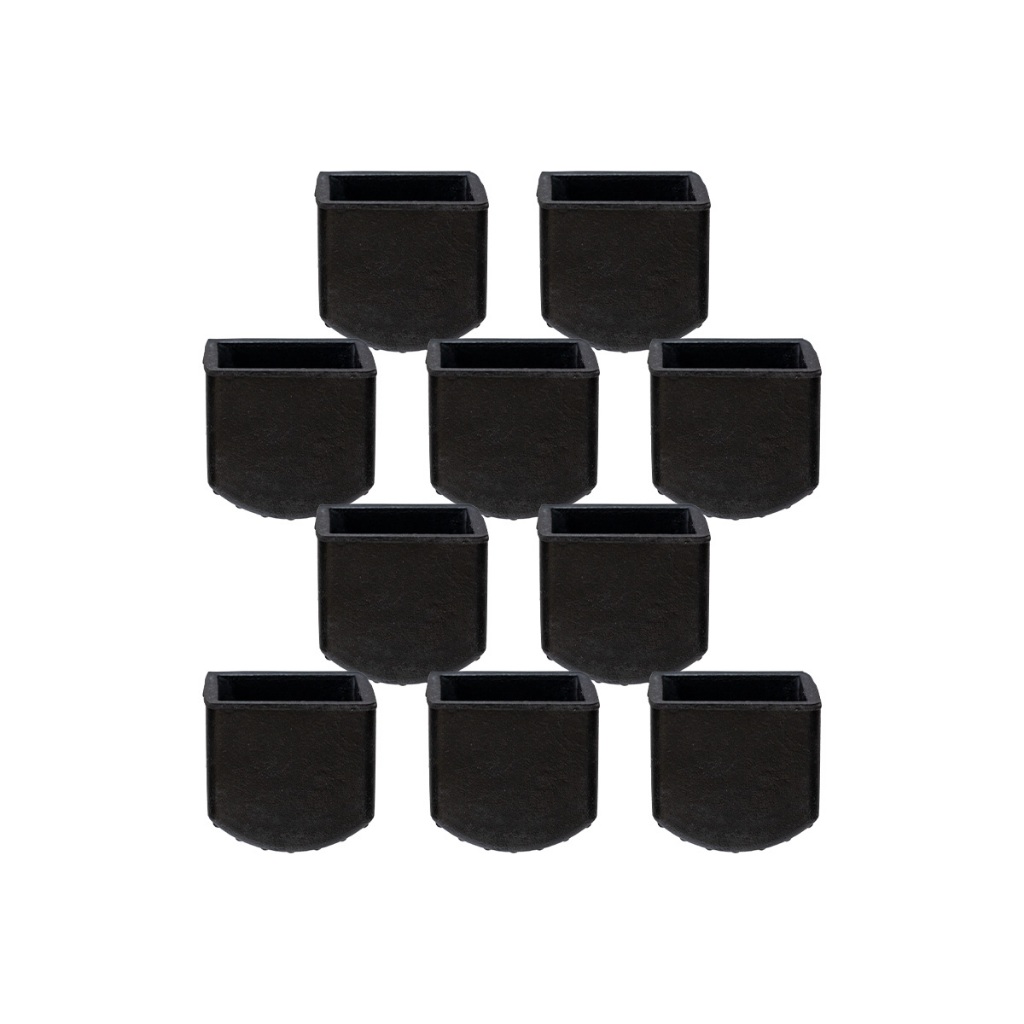 Kit 10 Uni Pé Para Escada Mor Sapata Borracha 20x30 Evita Queda