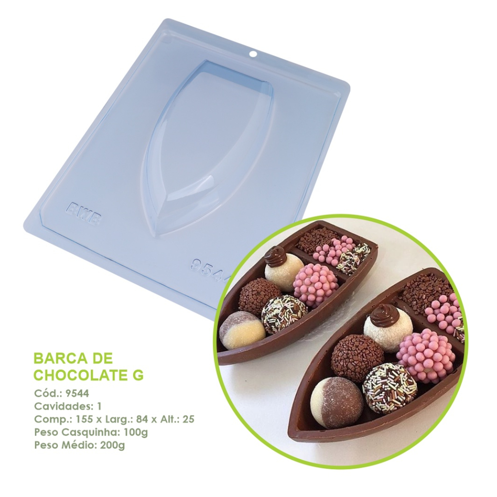 Bwb Forma C/Silicone Barca De Chocolate G Cod9544 em Oferta na Shopee