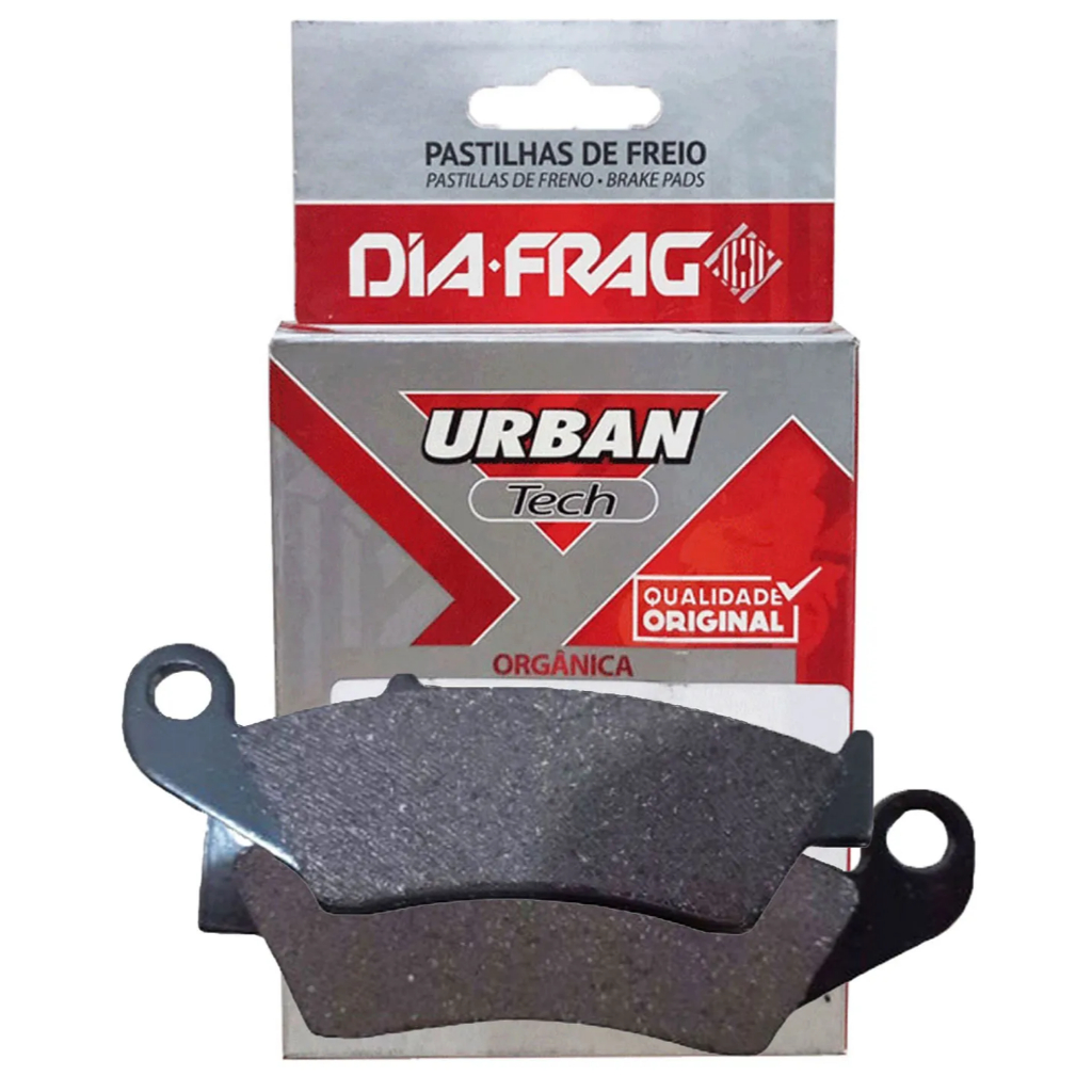 Pastilha Freio Dianteira Biz 125 Bros 150 Falcon NX XR200 - DIAFRAG DFP20801 — imagem 2 de 2