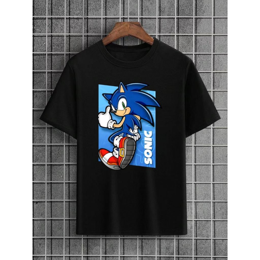 Camiseta SONIC 04 ao 16 Jogo Game Filme Infantil Game Shadow Jogos Online Camisa algodão Unissex 03