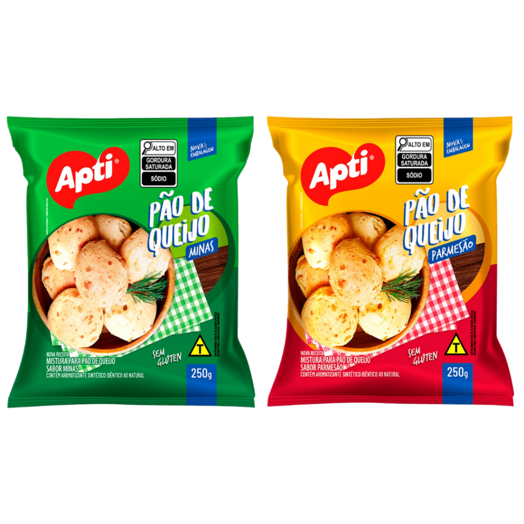 KIT COM 12 MISTURA PARA O PREPARO DE PÃO DE QUEIJO 250g APTI em Oferta na Shopee