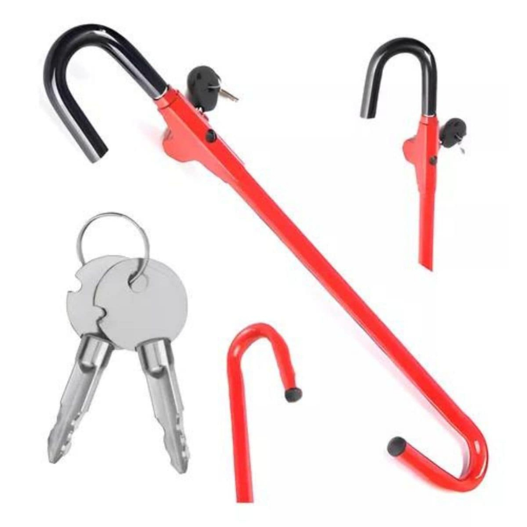 Trava Carneiro Antifurto Pedal E Volante De Aco Para Carro