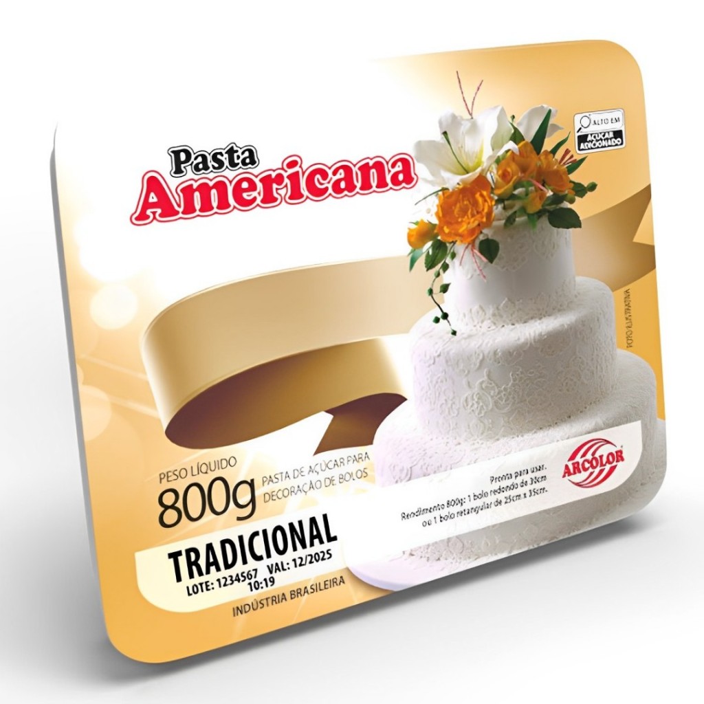 Pasta Americana Tradicional 800g - Arcolor
