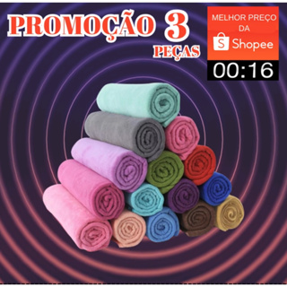 Kit 3 Lençol em Malha 100% Algodão com Elástico - Casal  Solteiro Queen em Oferta na Shopee