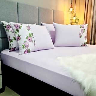 Kit 3 Lençol em Malha 100% Algodão com Elástico - Casal  Solteiro Queen