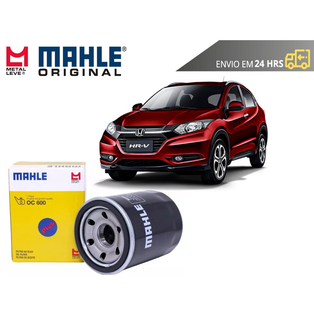 Filtro de Óleo Honda Hrv 2015 a 2022 Original Mahle Metal leve em Oferta na Shopee