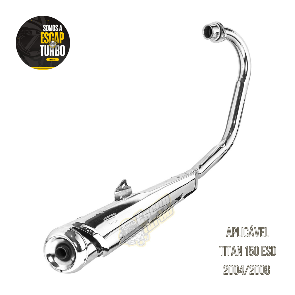 Escapamento Titan 150 Esd 04/08 Modelo C/proteto Turuna