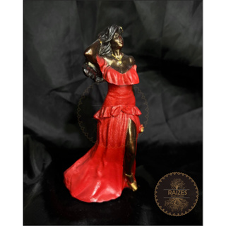 Estátua/Escultura Imagem Miniatura Pombagira Maria Padilha Vestido Vermelho (Mão no Cabelo) em Oferta na Shopee