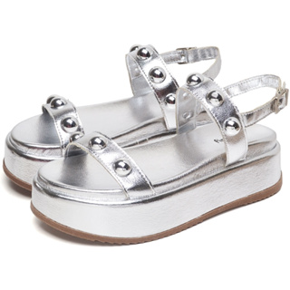 Sandalia Feminina Dubuy Plataforma Com Metal Prata Metalizado Original Helo 2074DB em Oferta na Shopee