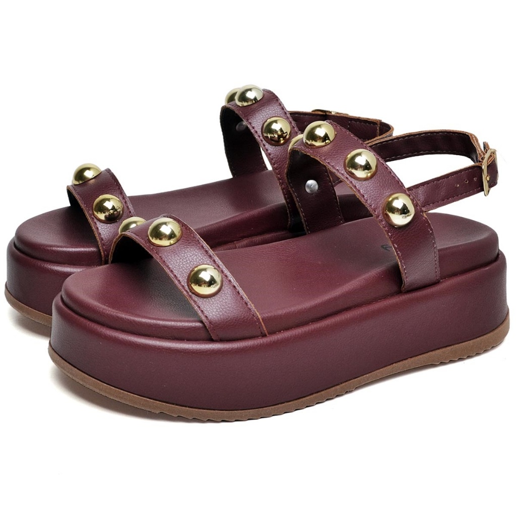 Tamanco Feminino Dubuy Metal Arredondado Red Cherry Original Helo 2074DB - Women Shoes
