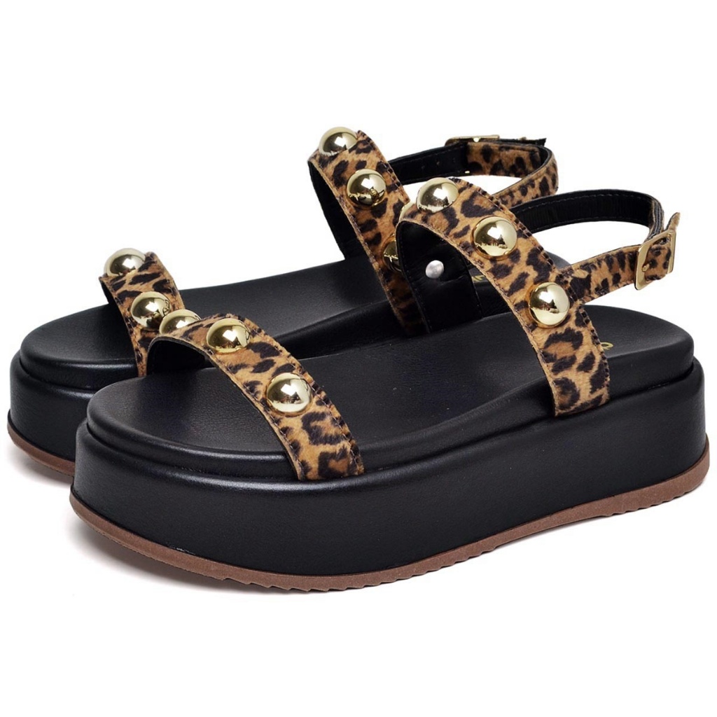 Tamanco Plataforma Dubuy Animal Print Feminino Com Metal Original Helo 2074DB em Oferta na Shopee