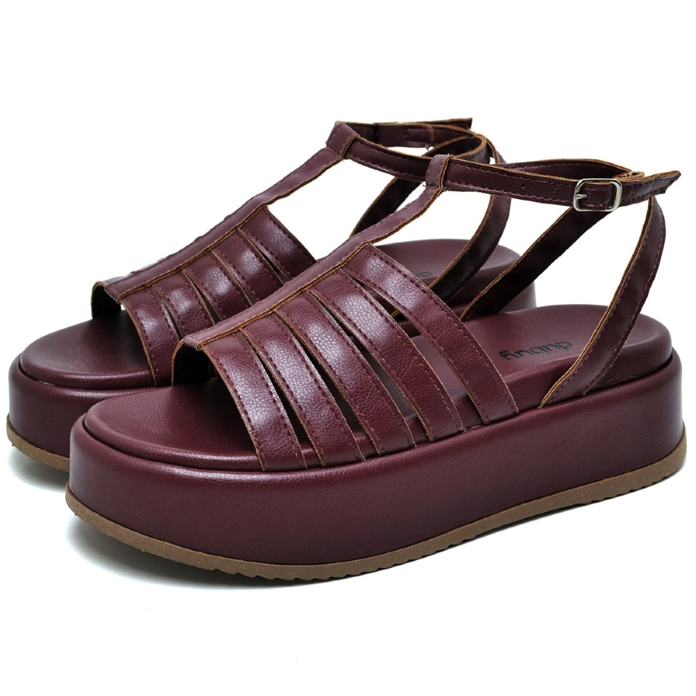 Plataforma Slide Feminina Tamanco Red Cherry Original Dubuy Jeny 2070DB em Oferta na Shopee