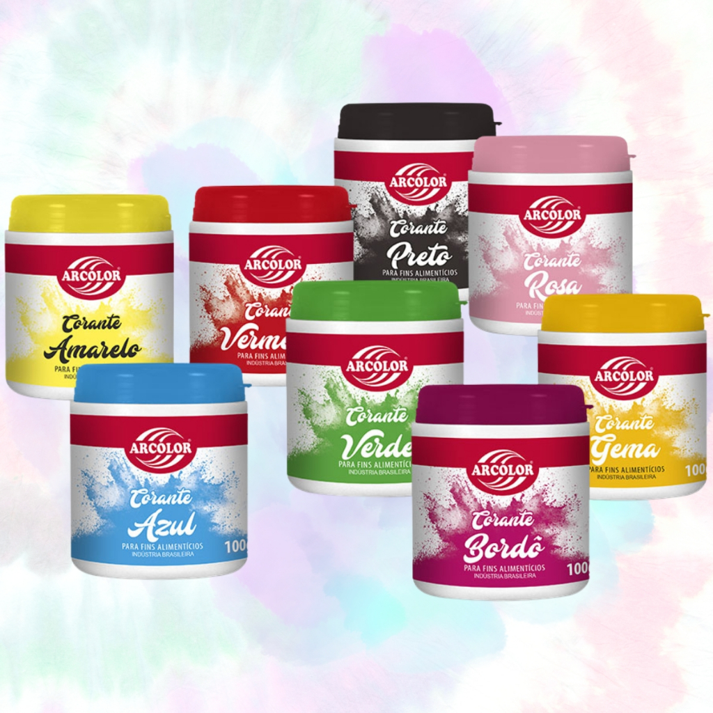 Corante em Pó Pote 100g Arcolor em Oferta na Shopee