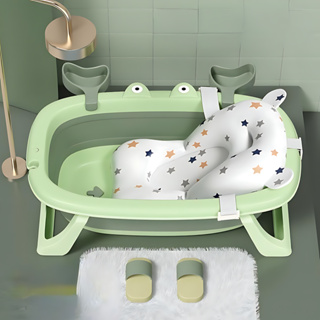 Banheira Infantil Dobrável Com Cama de Suporte e Compartimento para Sabonete  Praticidade e Conforto em Oferta na Shopee