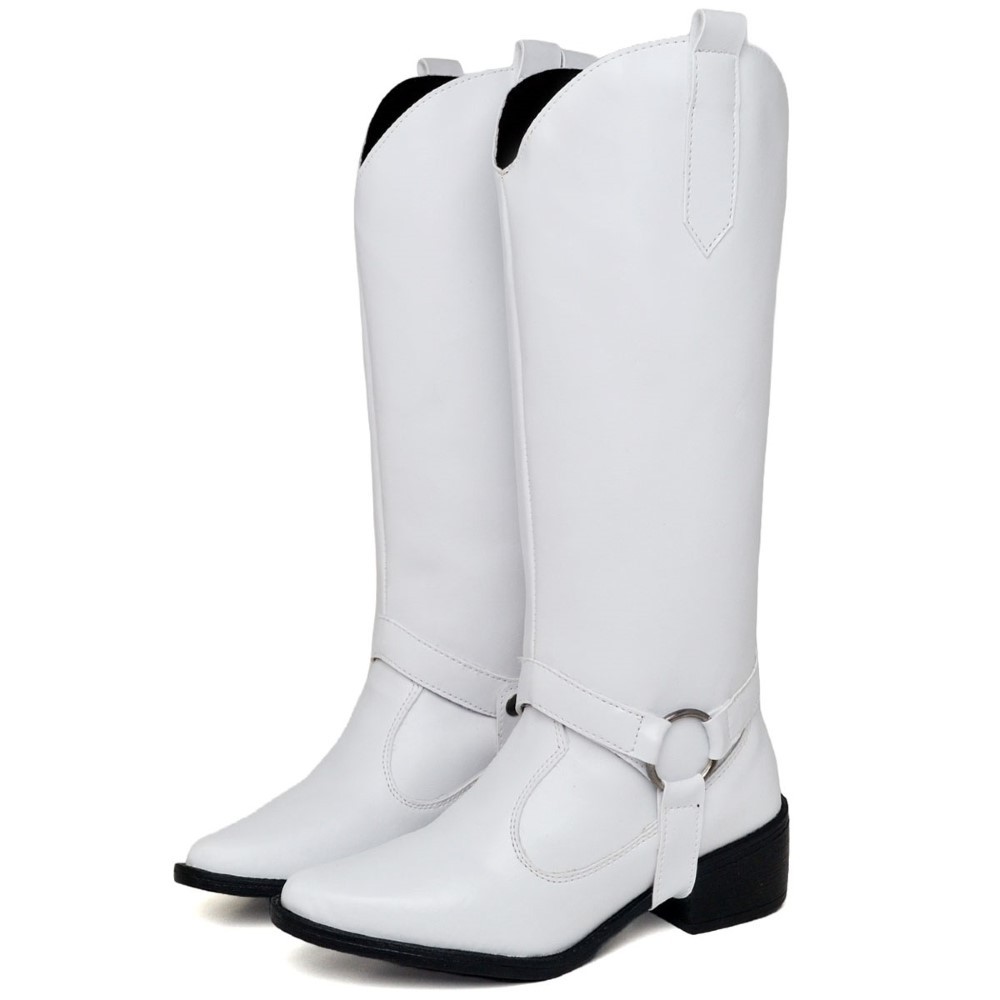 Bota Feminina Country 2 em 1 Dubuy Branco MORGAN 1706DB em Oferta na Shopee