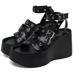Sapato Feminino Dubuy Tamanco Com Tiras Detalhes Em Ilhós Preto Blair 2102DB