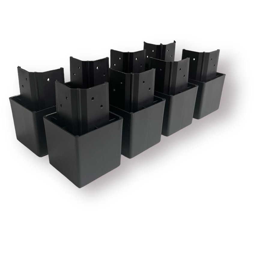 Pés para guarda roupa, racks e armários KITS com 8, 6 ou 4 pés cor: PRETO