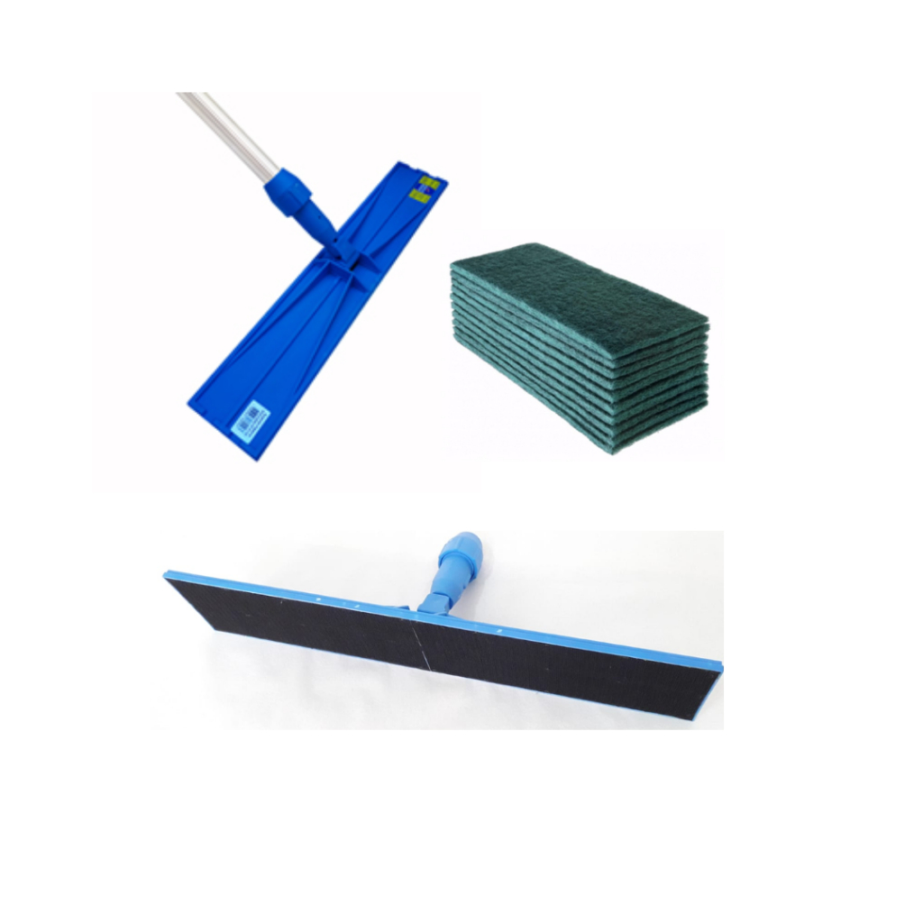 Esfregão Suporte Articulado 47,5cm Sem Cabo (Entrada Cabo Universal) + 02 Fibras Verdes Novo Rodo em Oferta na Shopee