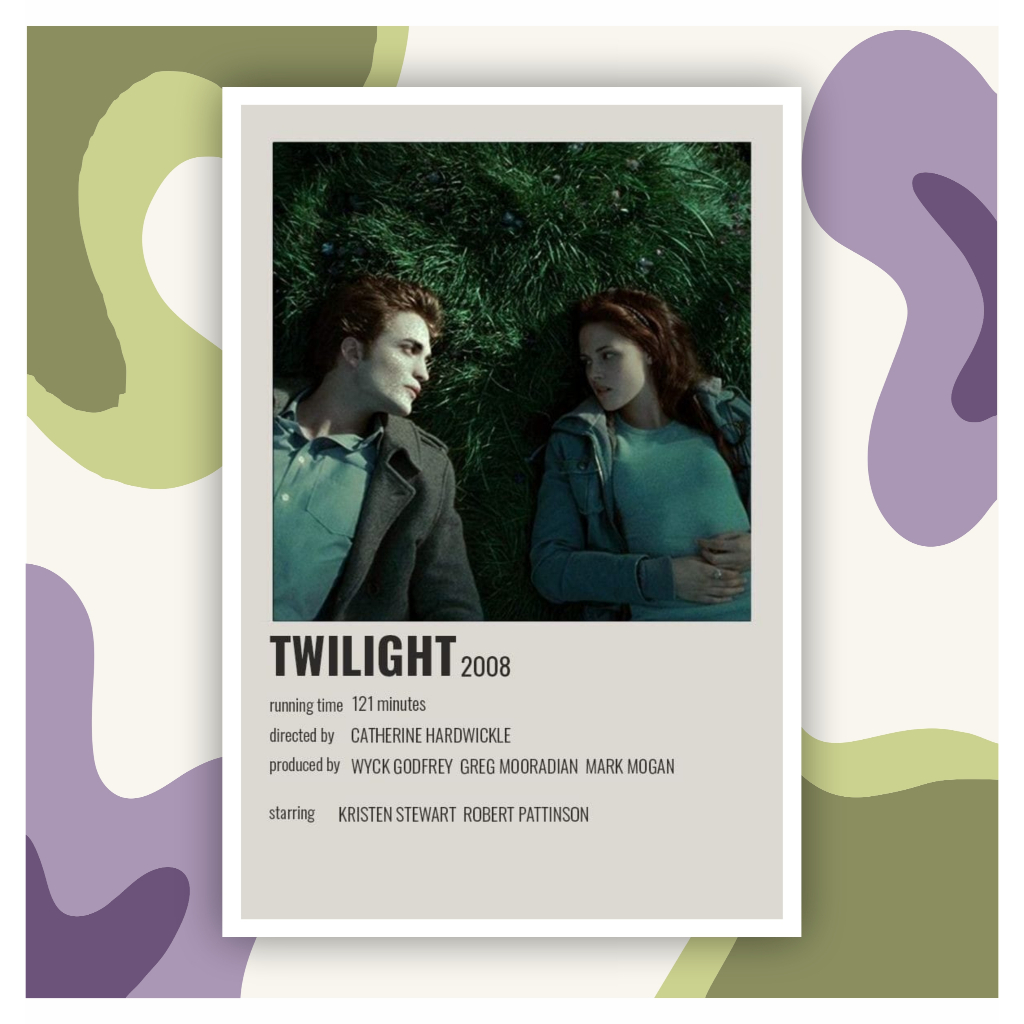 Pôster Filmes Tamanho A3 Estampa Diversas Twilight Pride & Prejudice Mean Girls Mamma Mia