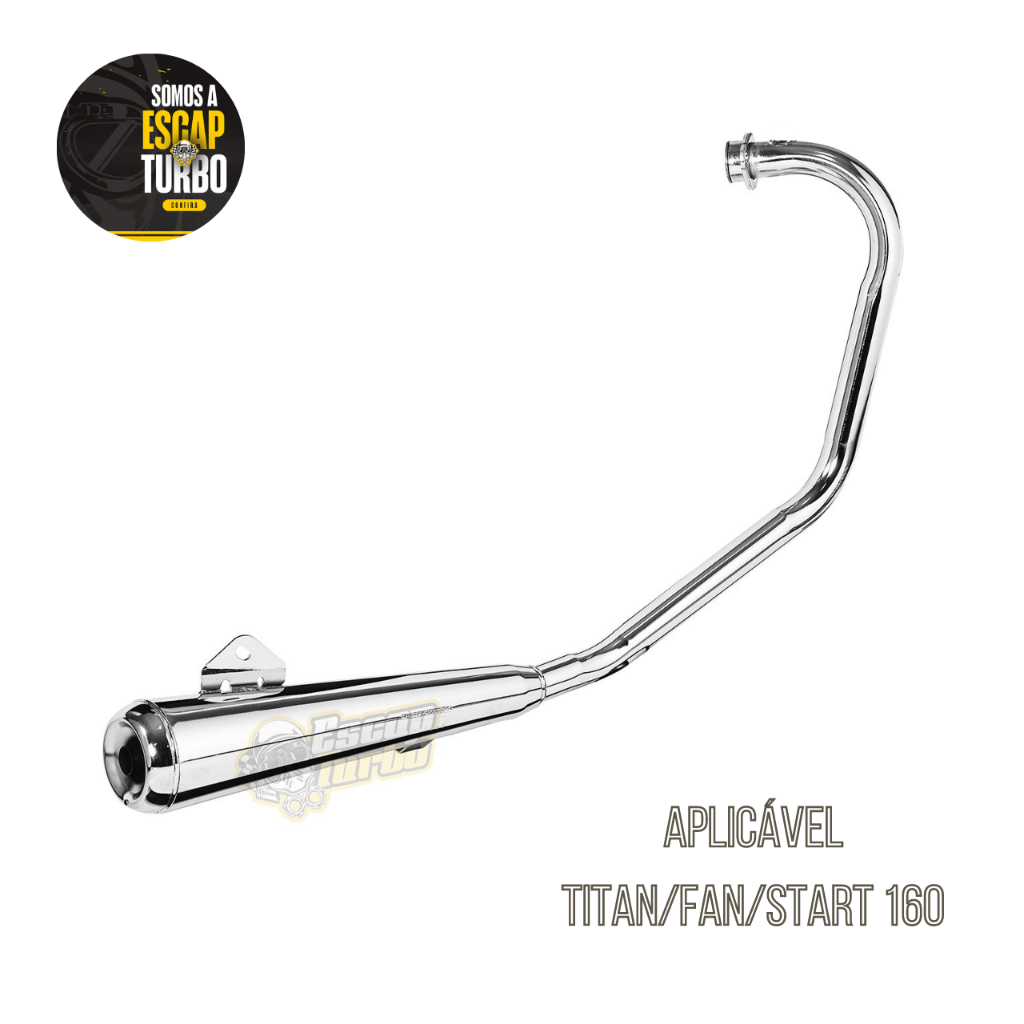 Escapamento Titan 160/ Fan 160/start 160 Mini Turuna Fortuna