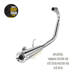 Escapamento Factor 125 2015/ 150 Até 13 Mini Turuna Fortuna