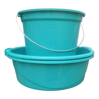 2 BACIAS 6,5 LITROS TIFFANY + 1 BALDE 7 LITROS TIFFANY PLÁSTICO RESISTENTE LIMPEZA LAVANDERIA em Oferta na Shopee