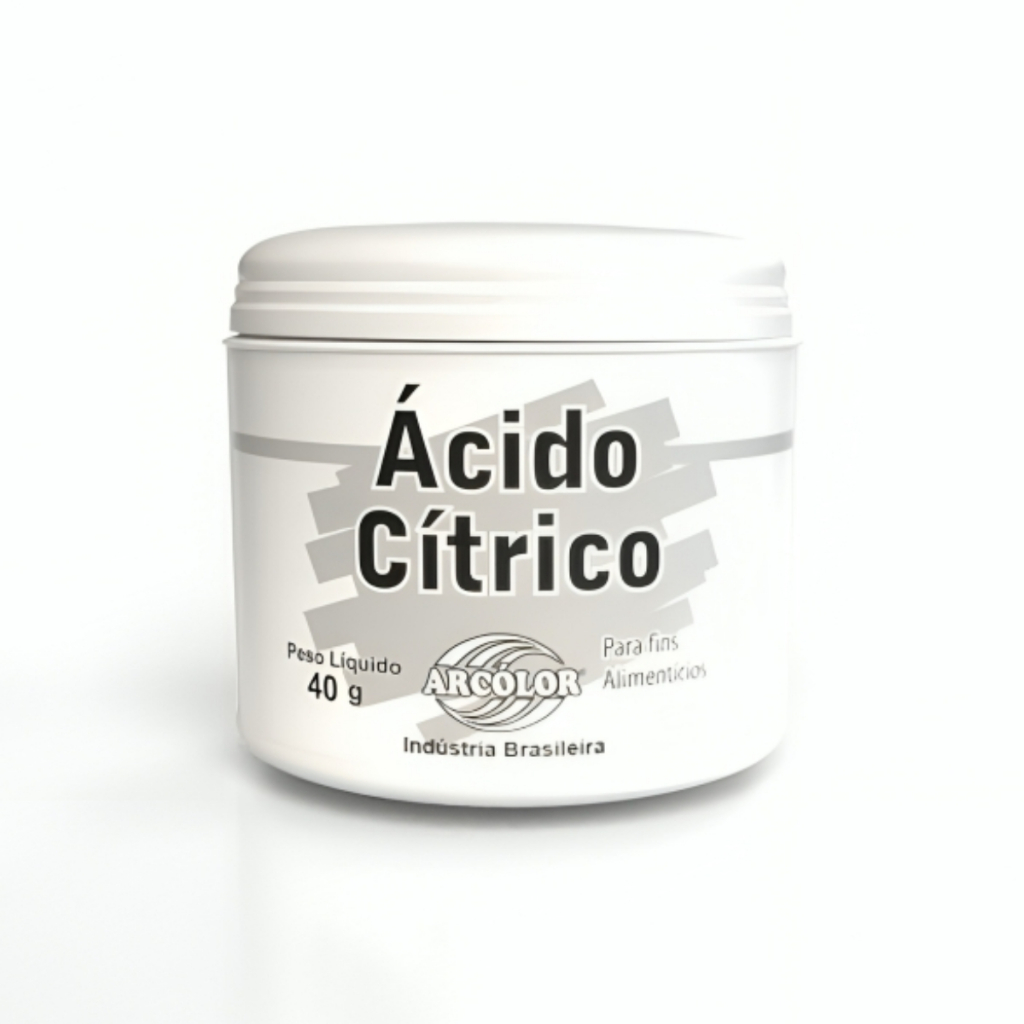 Ácido Cítrico Para Fins Alimentícios 40g Arcolor em Oferta na Shopee