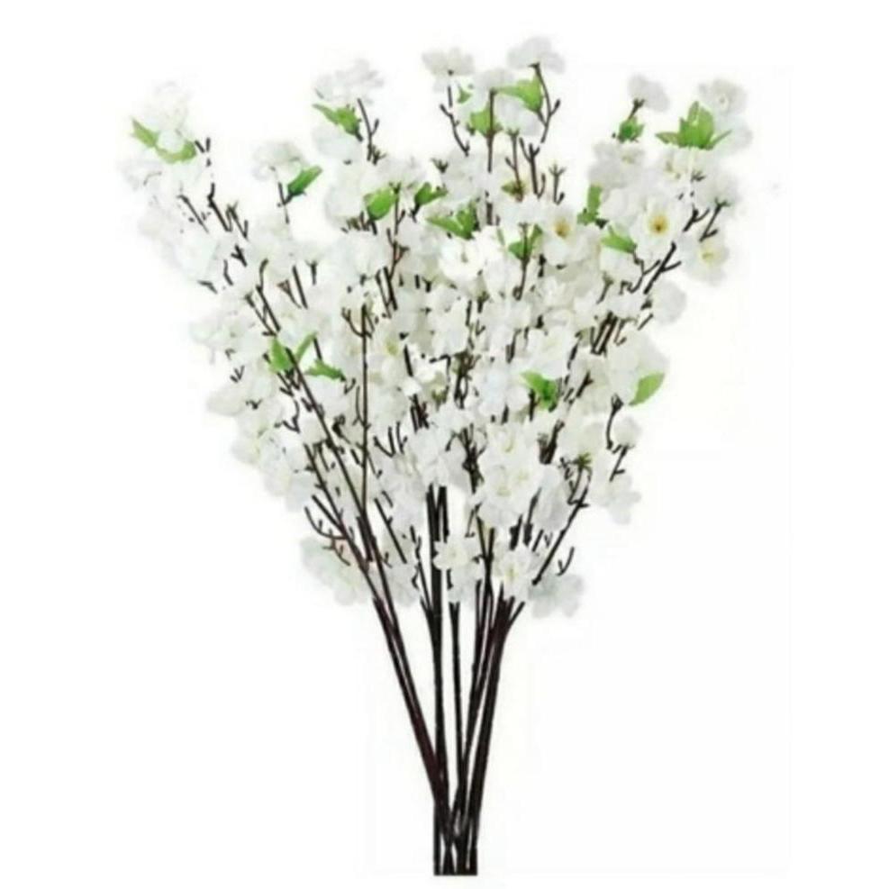 Kit 50 Galhos Cerejeira Pessegueiro BRANCA Artificial GRANDE de 1,20m-Decoração Casamento Arranjo