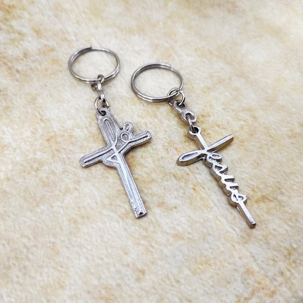 Chaveiros em Metal Fé e Jesus Religioso Católico e Evangélico Gospel Presente Criativo Casal