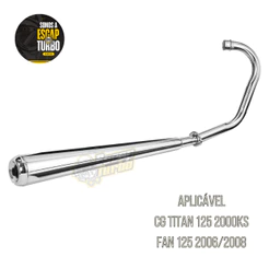 Escapamento Titan/ Fan 125 Até 2008 Modelo Turuna Estralado Fortuna