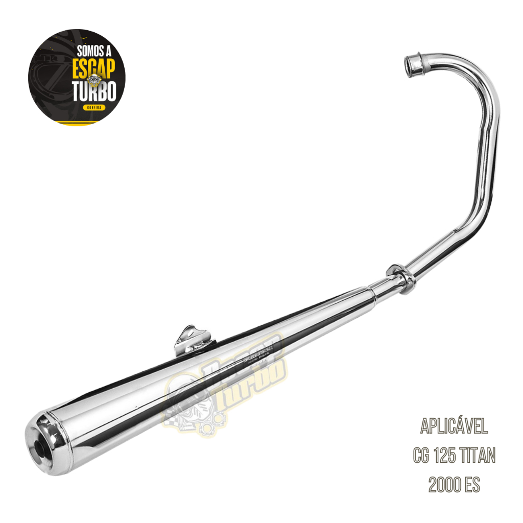 Escapamento Titan 125 2000/2004 Es Modelo Turuna Estralado em Oferta na Shopee