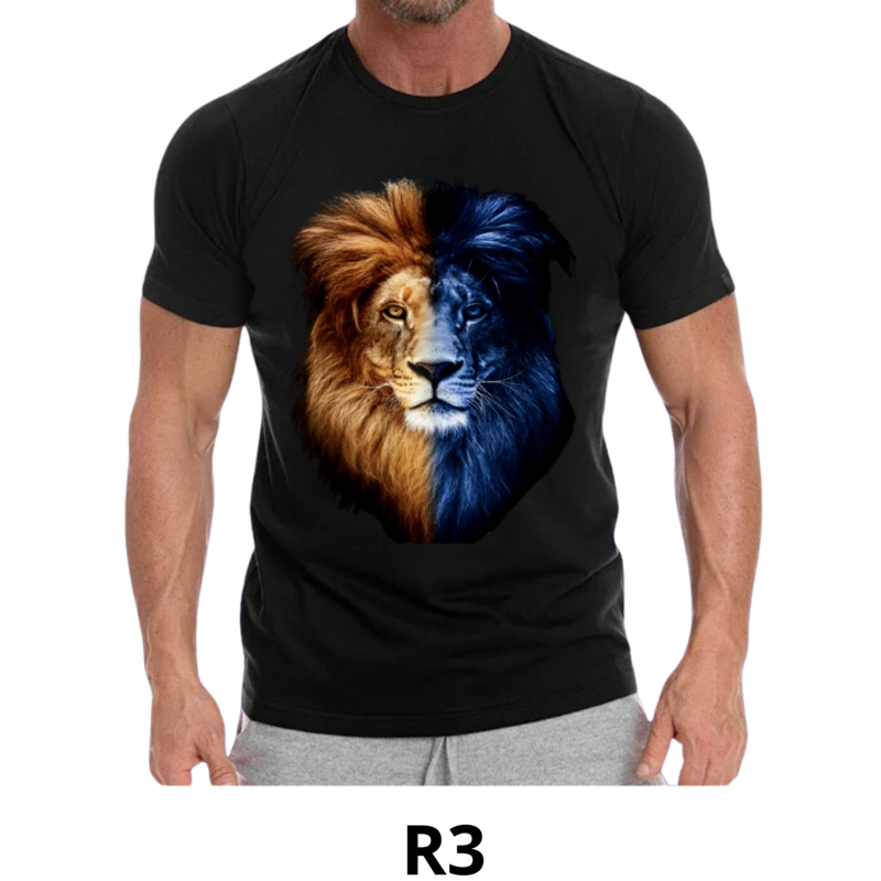Camiseta Personalisada  Leão de Judá - Camisa Gospel com Estampa Exclusiva - para Quem Veste a Fé